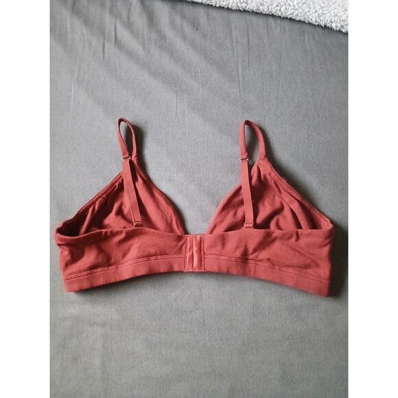 SKIMS Women’s Cotton Bralette Rust Color Size 3X Plus Size Intimates - Picture 2 of 3